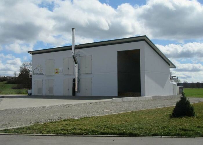 Heizkraftwerk Nahwärme Völlkofen im Gewerbegeiet Bachäcker